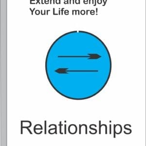 Relationships poster with a blue circle and two arrows