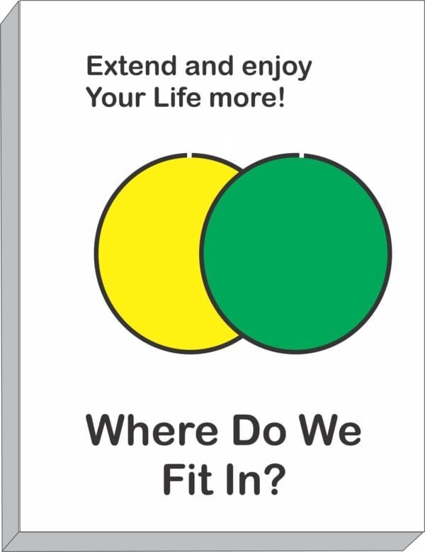 Where Do We Fit In poster with two circles