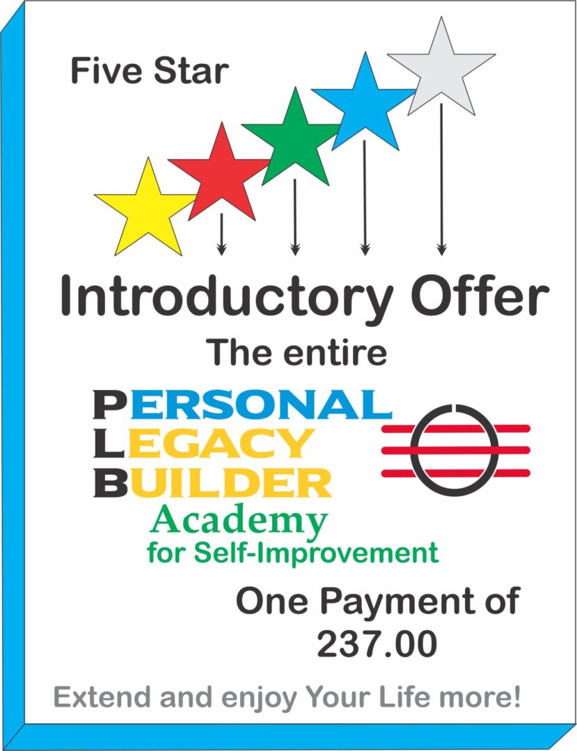 Advertising poster for Personal Legacy Builder Academy